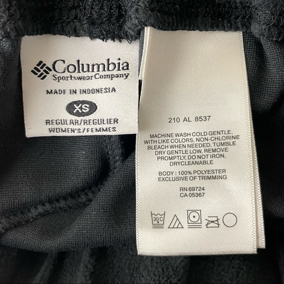 COLUMBIA NWT WOMEN’S GLACIAL II THERMAL PANTS BLACK XS - Picture 6 of 6